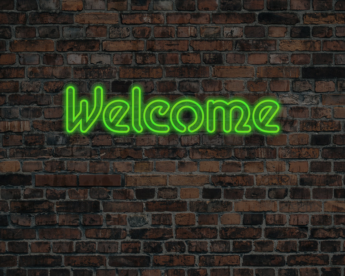 Welcome Neon Sign