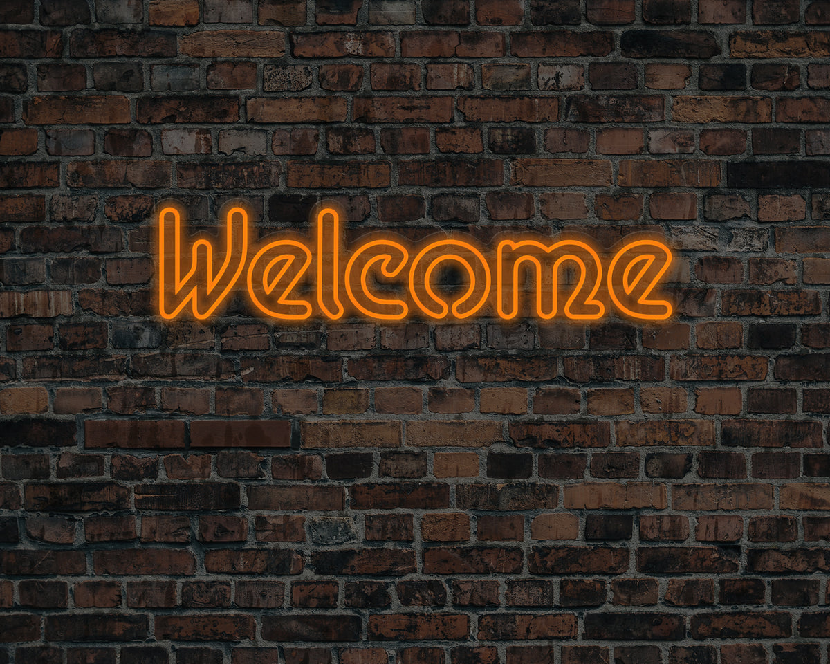 Welcome Neon Sign