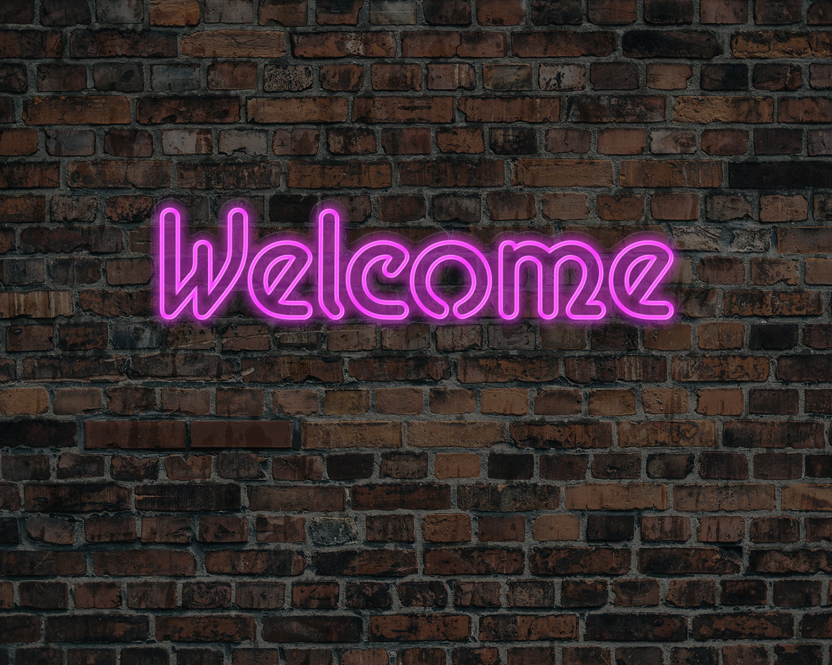 Welcome Neon Sign