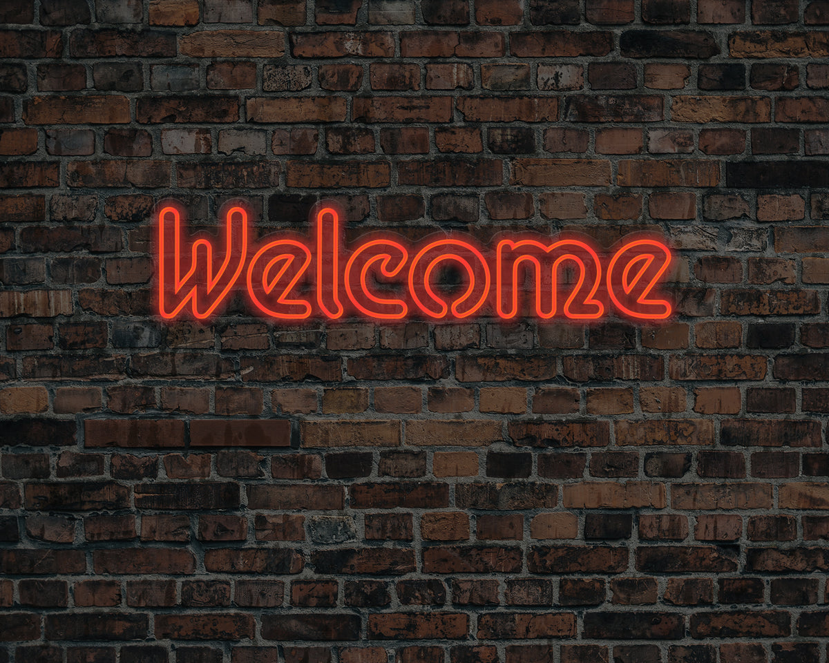Welcome Neon Sign