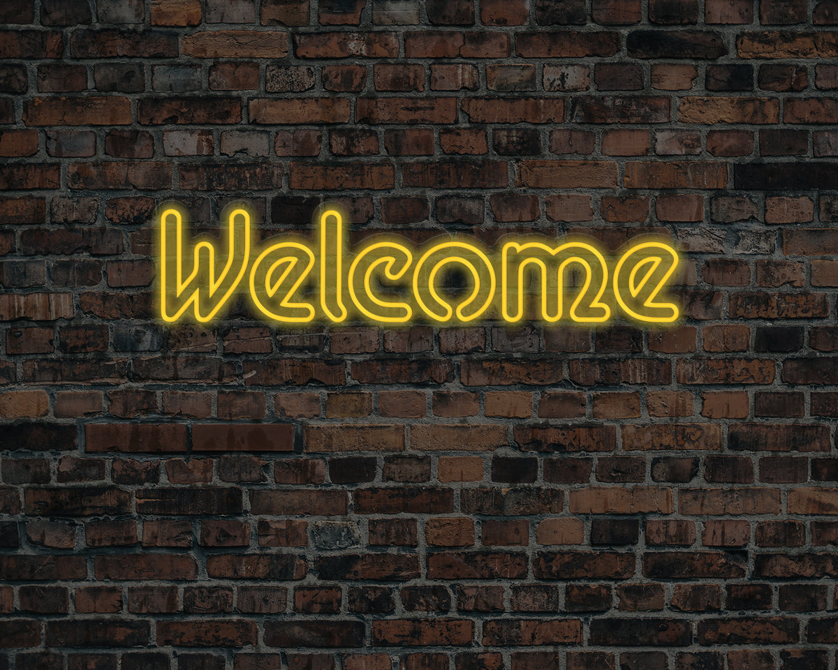 Welcome Neon Sign