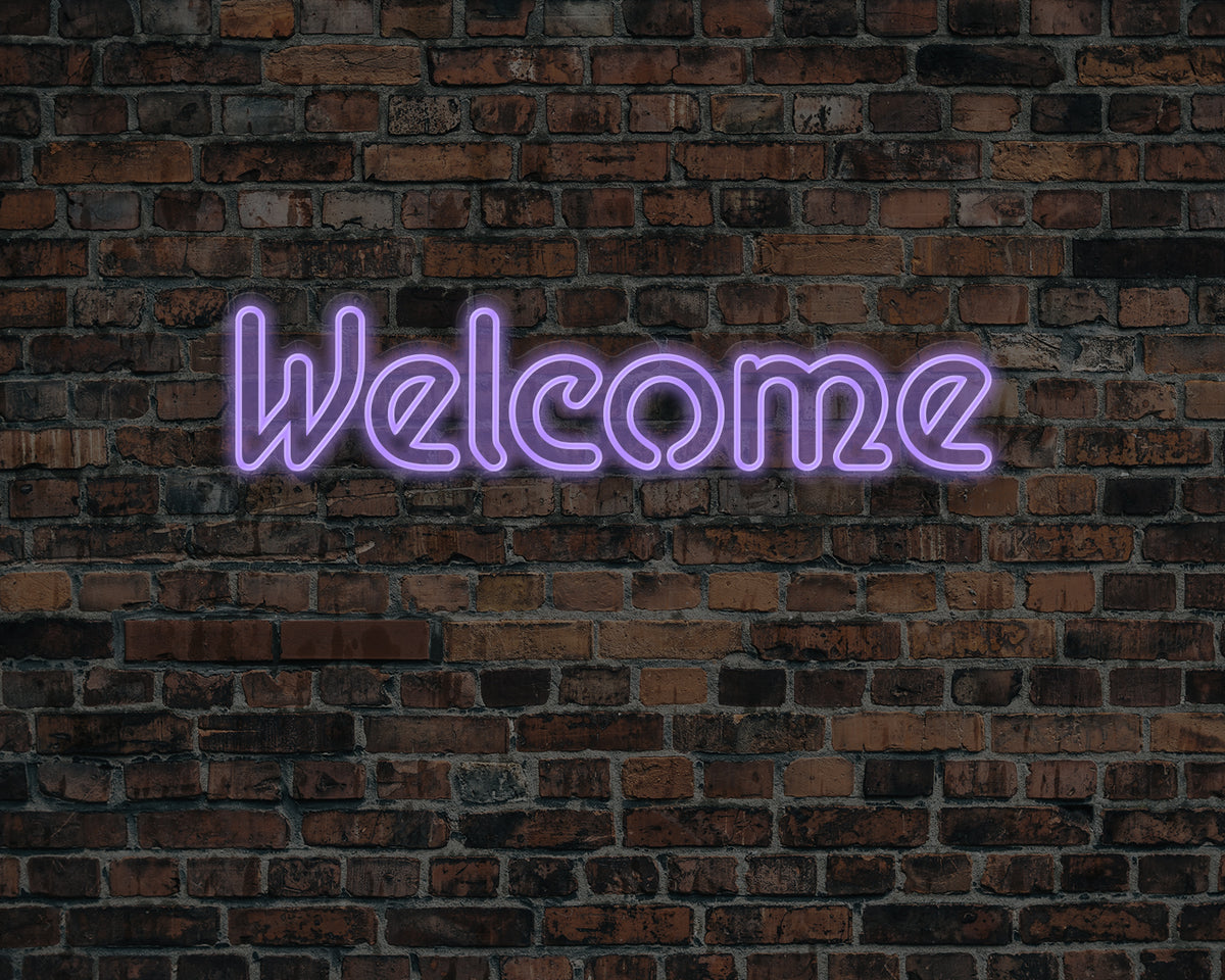 Welcome Neon Sign