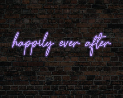 Happily Ever After Neon Sign