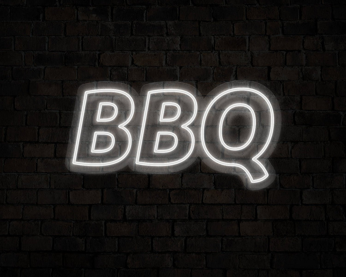 Blocky BBQ Neon Sign