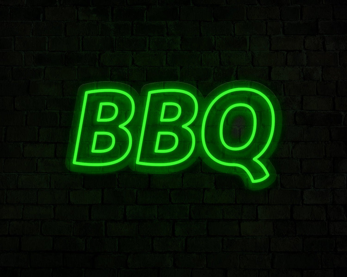 Blocky BBQ Neon Sign