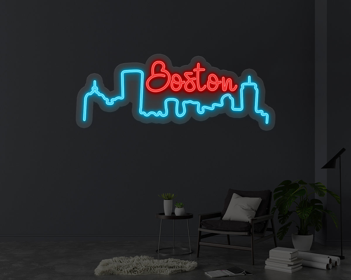 Boston City Neon Sign