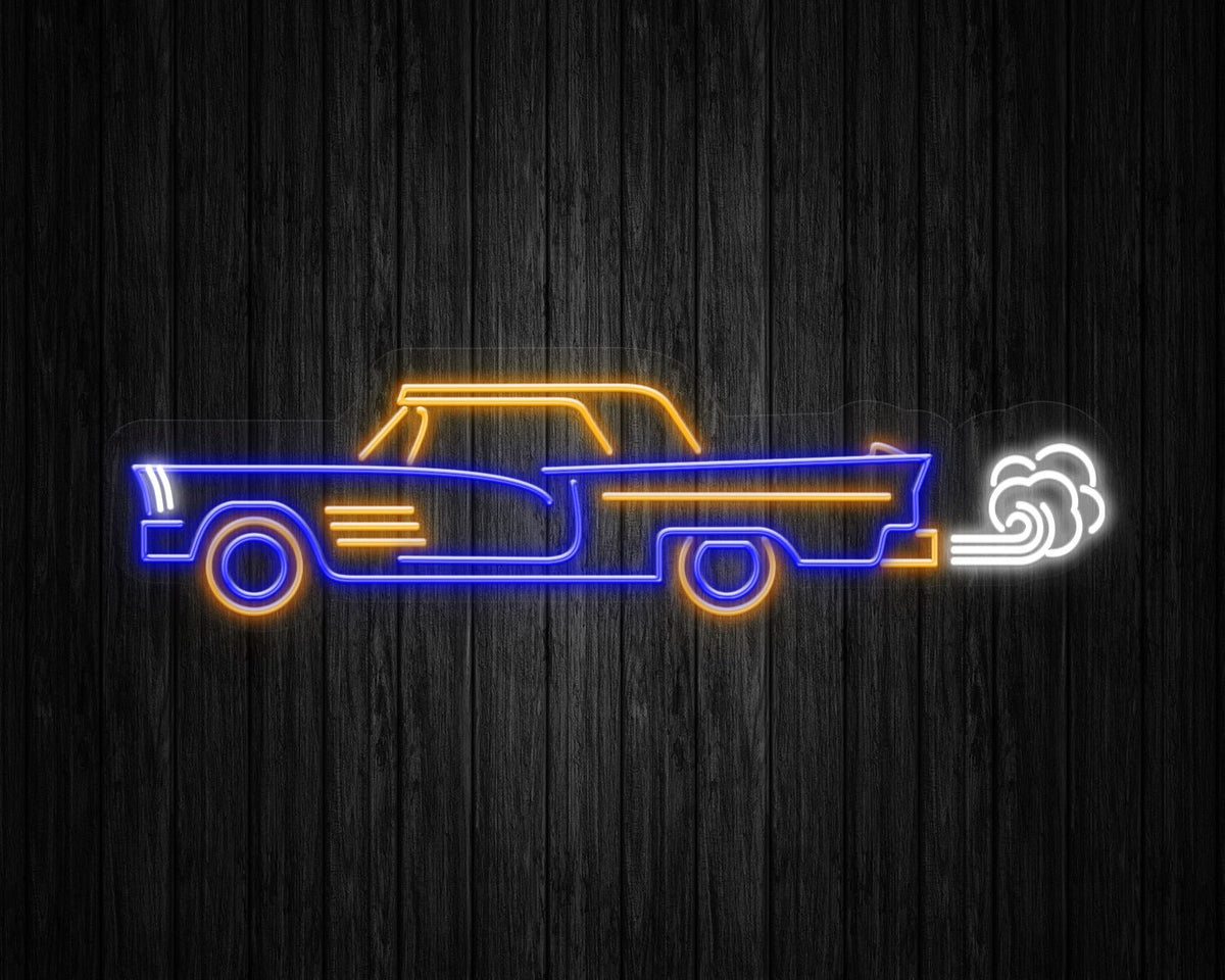 Vintage Car Neon Sign