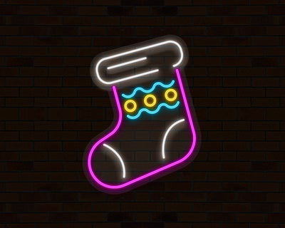 Christmas Sock Neon