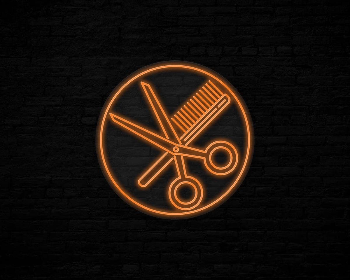 Combs and Clippers Neon Sign