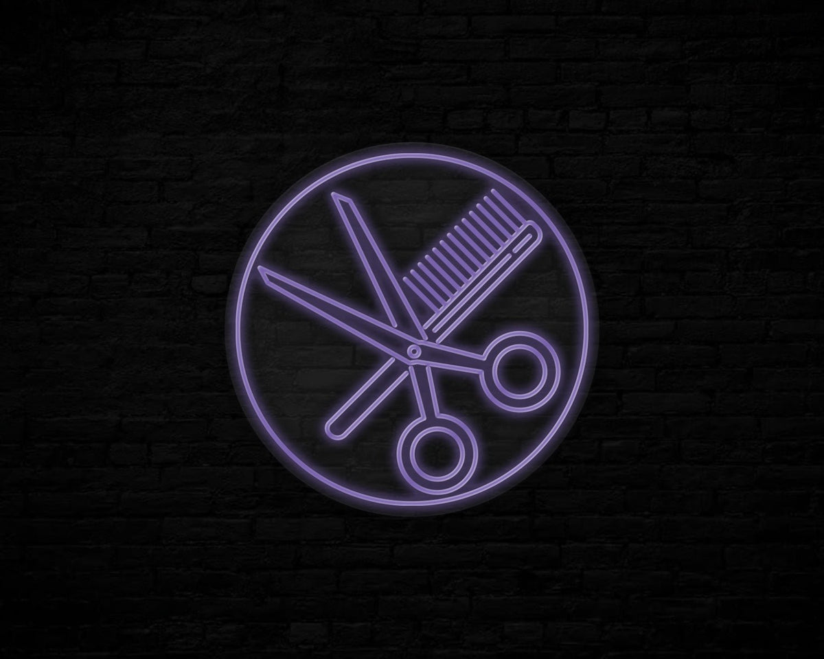 Combs and Clippers Neon Sign