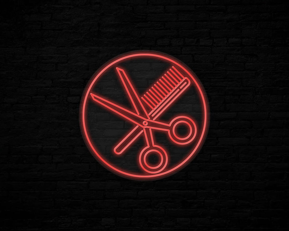 Combs and Clippers Neon Sign