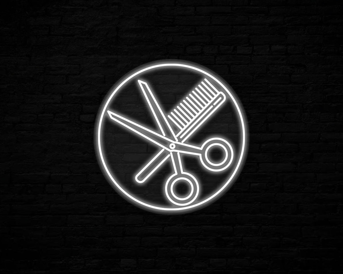 Combs and Clippers Neon Sign