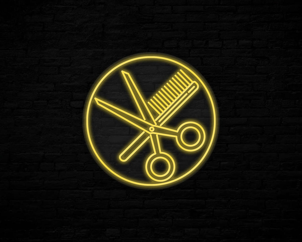 Combs and Clippers Neon Sign