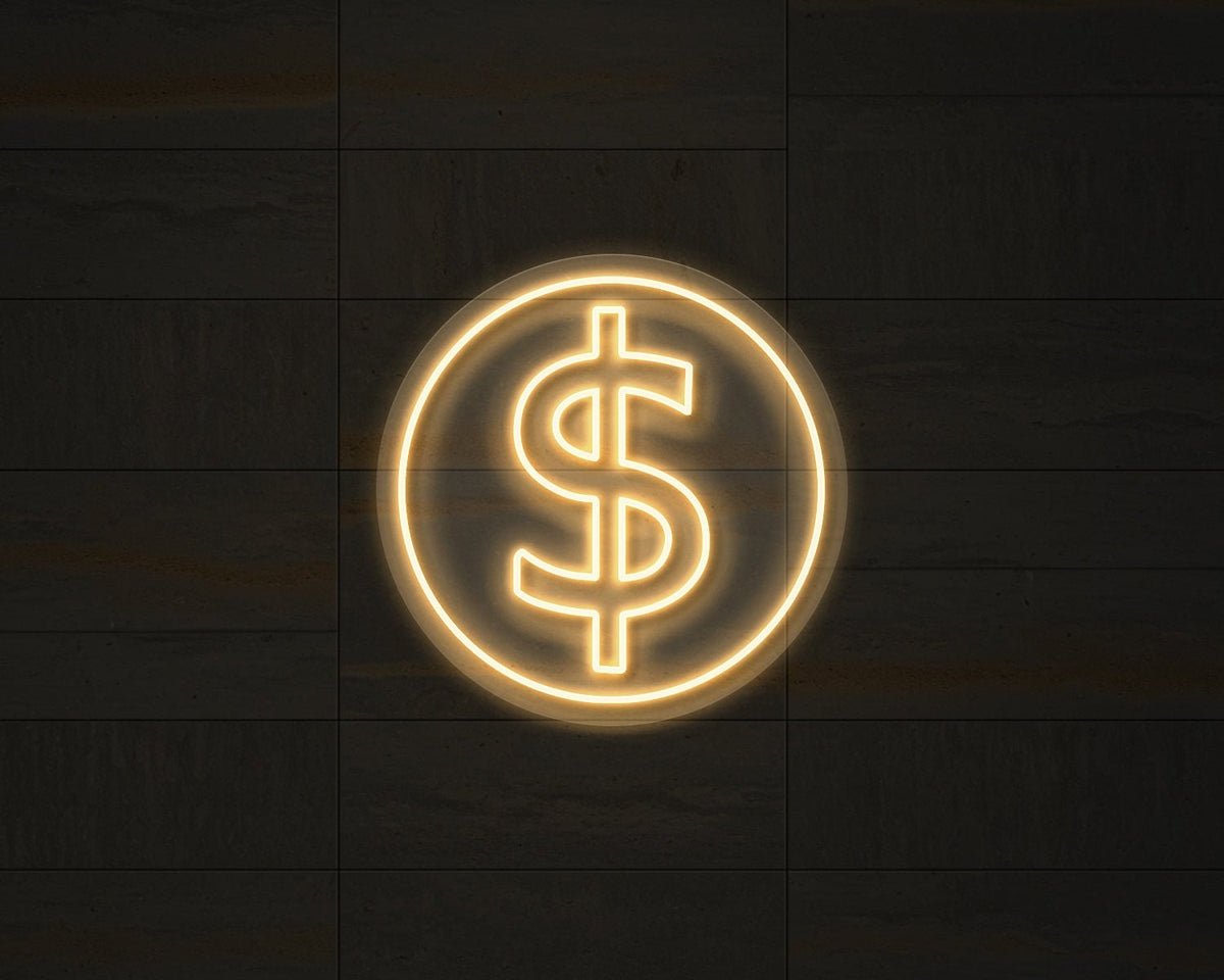 Doller Sign Neon Sign