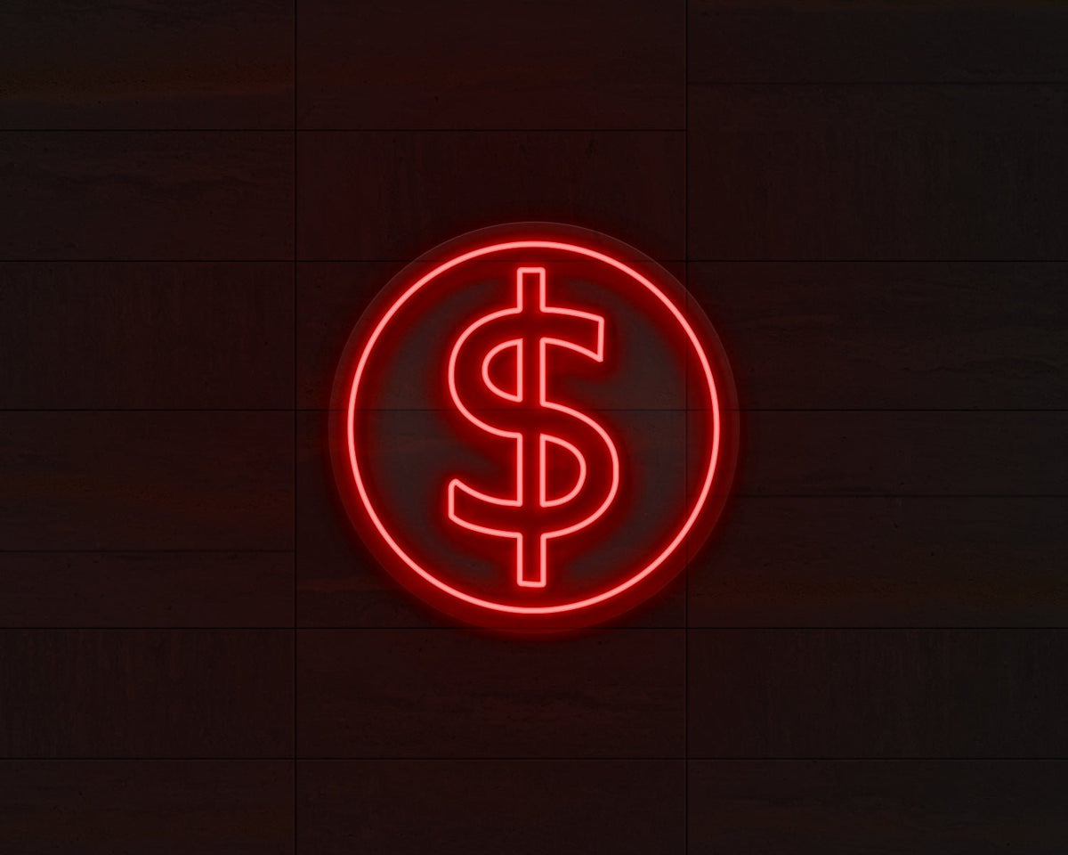 Doller Sign Neon Sign