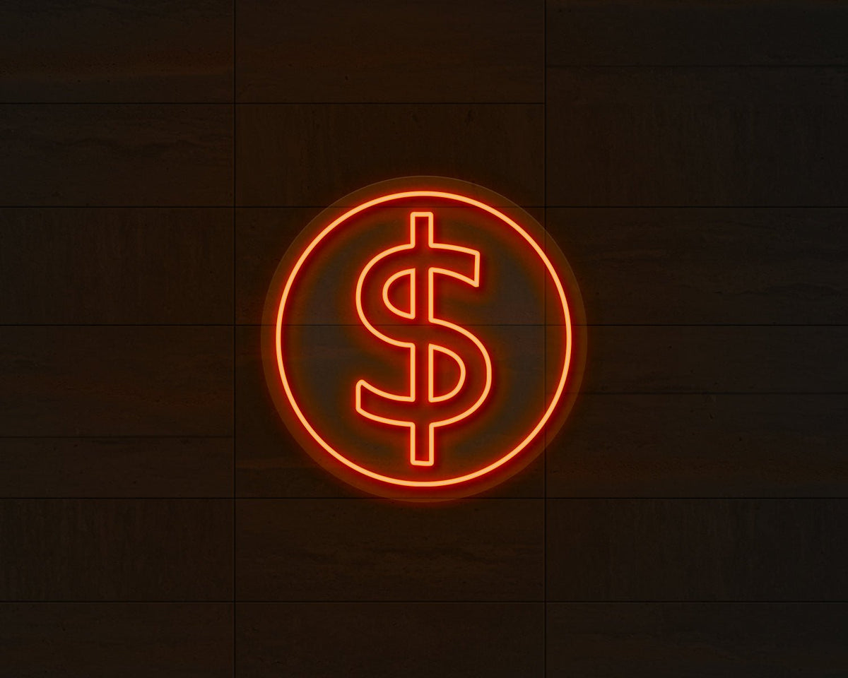 Doller Sign Neon Sign
