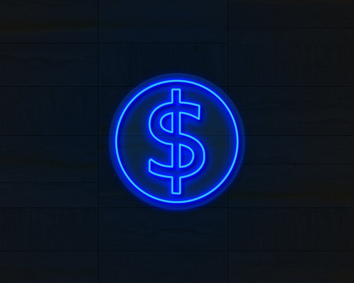 Doller Sign Neon Sign