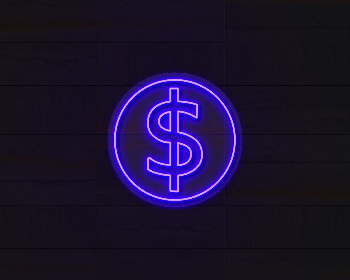 Doller Sign Neon Sign