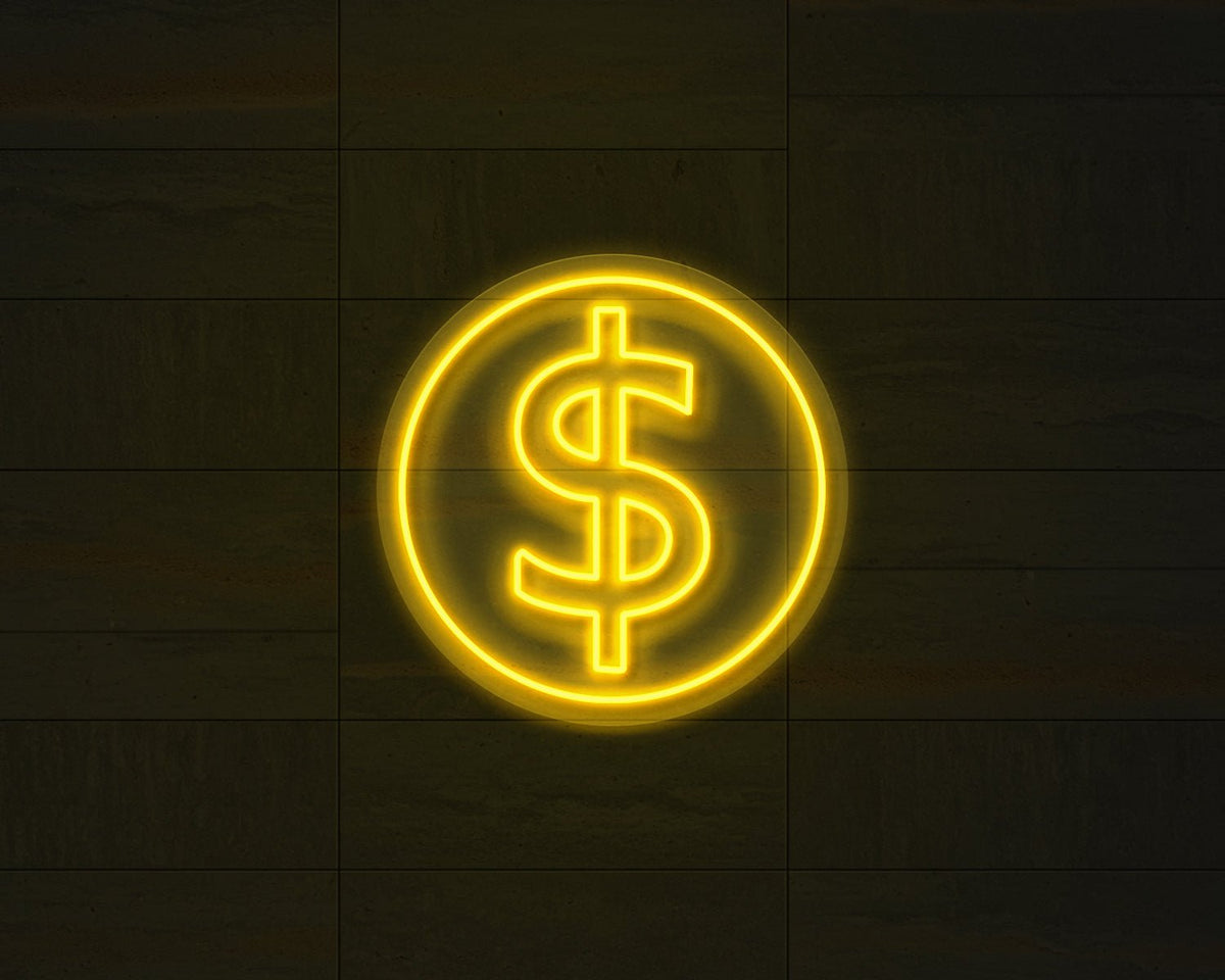 Doller Sign Neon Sign