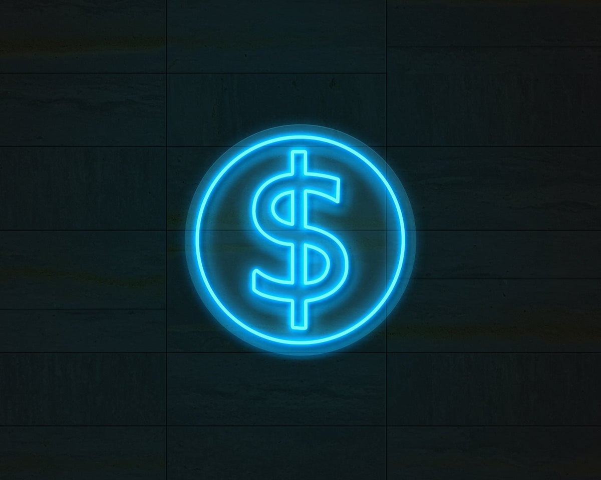 Doller Sign Neon Sign