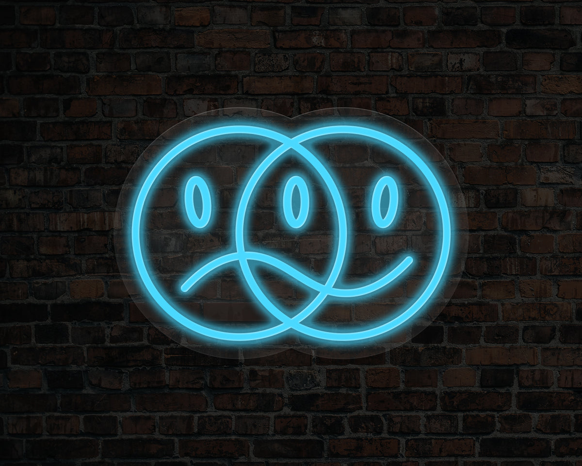 Double Face Neon Sign