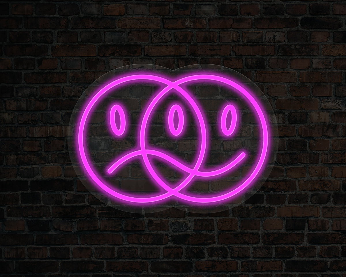 Double Face Neon Sign
