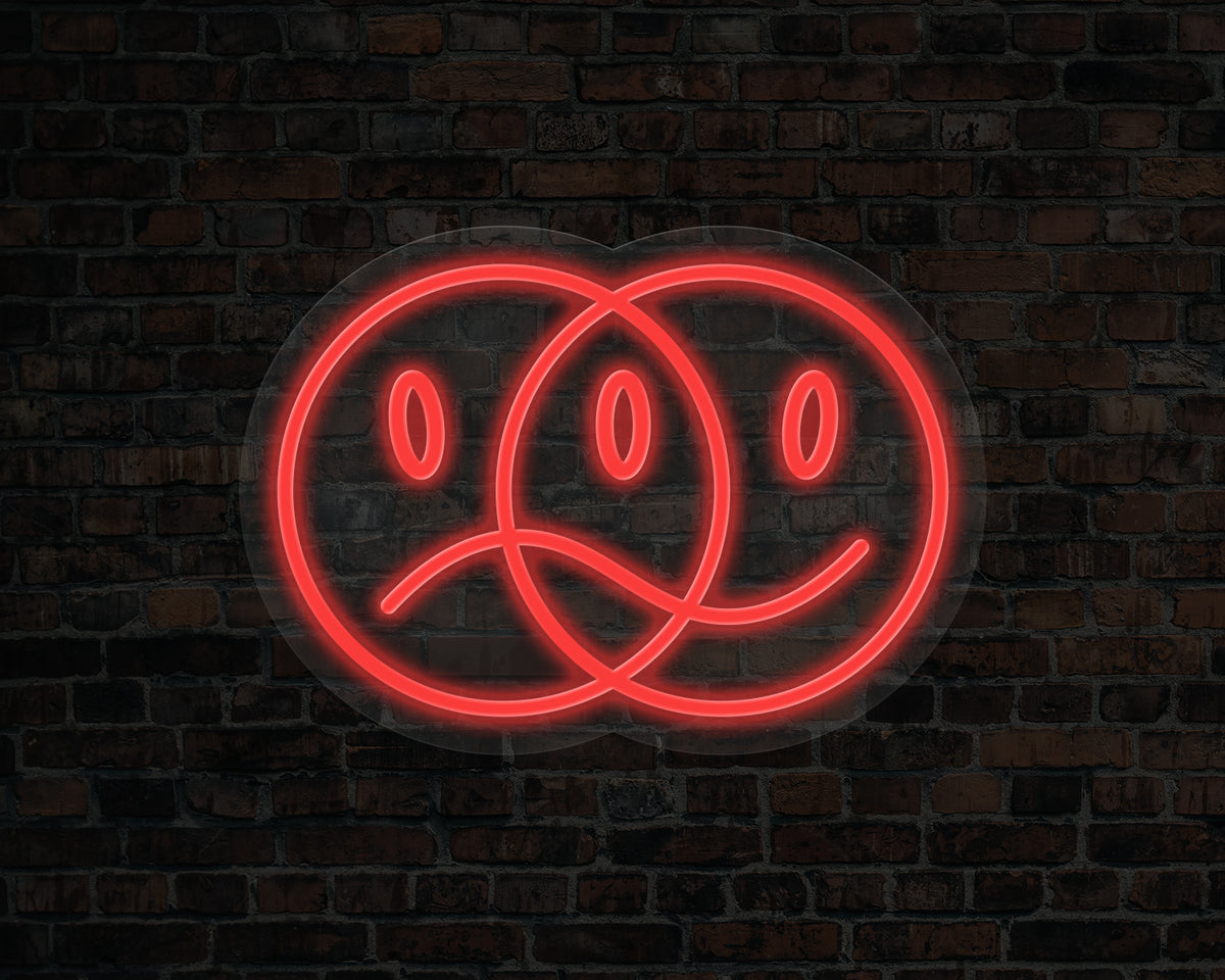 Double Face Neon Sign