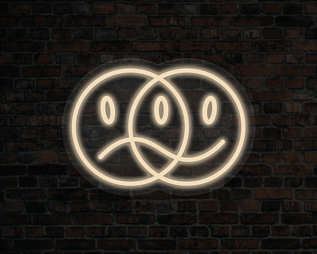 Double Face Neon Sign