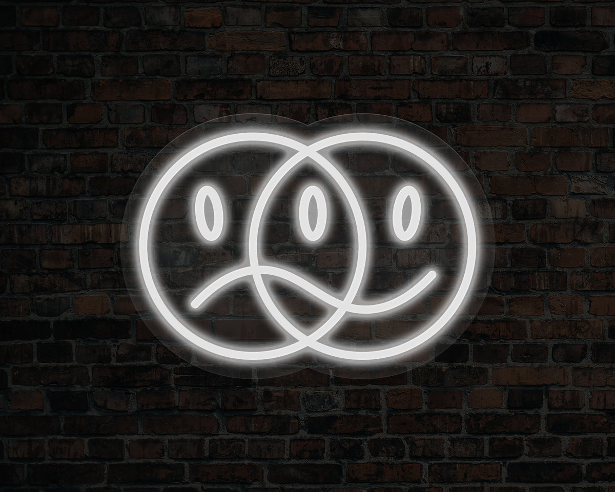 Double Face Neon Sign