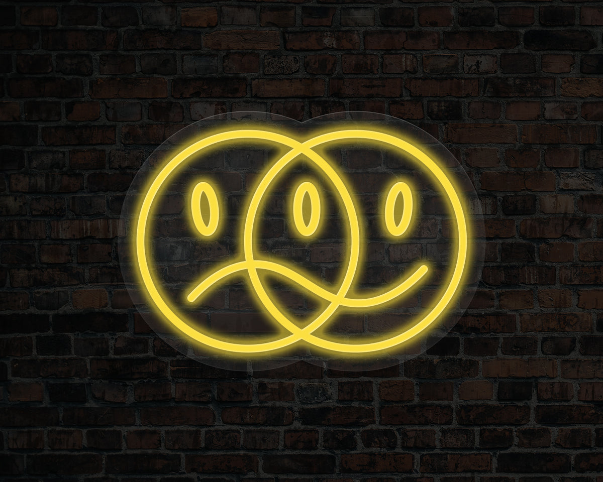 Double Face Neon Sign