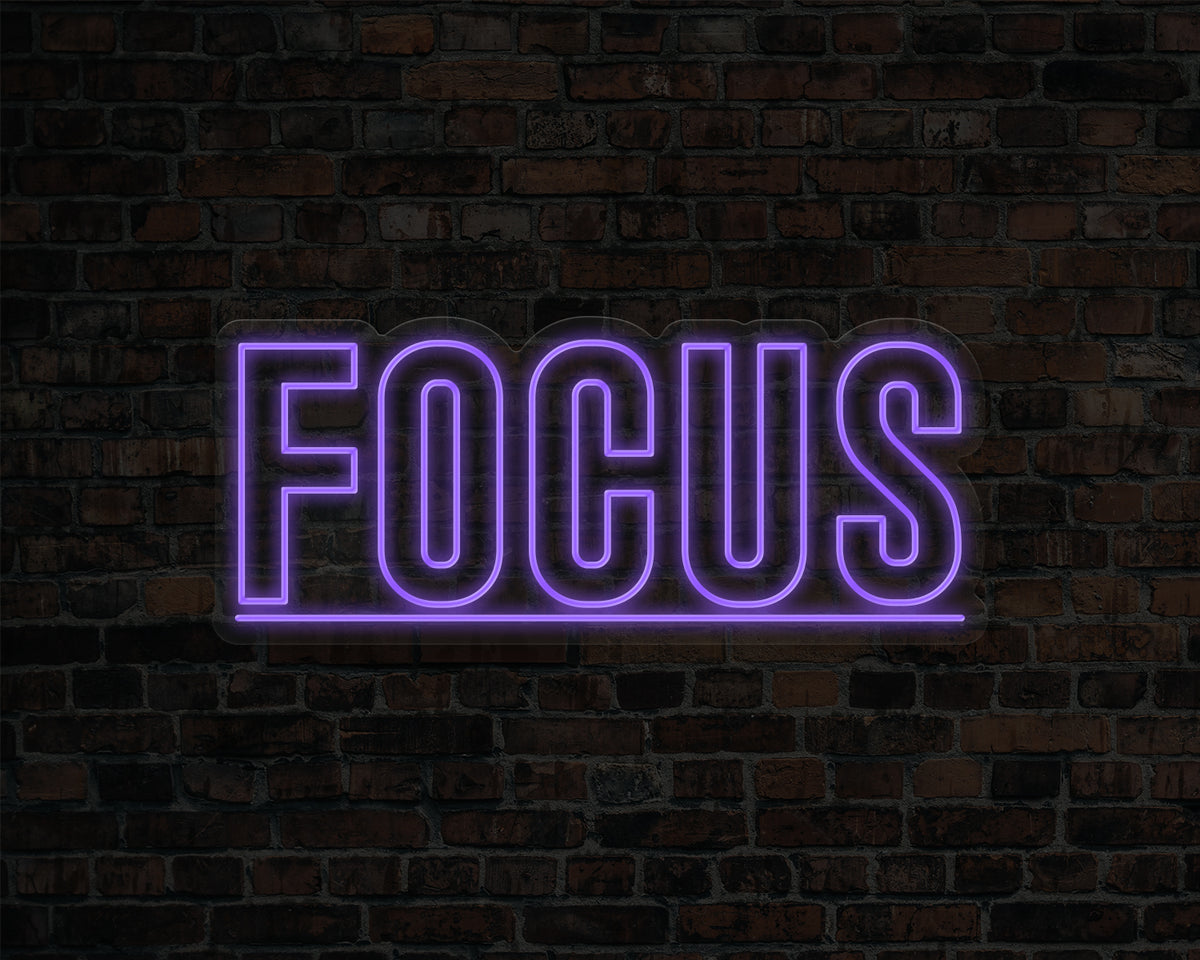 Focus Neon Sign