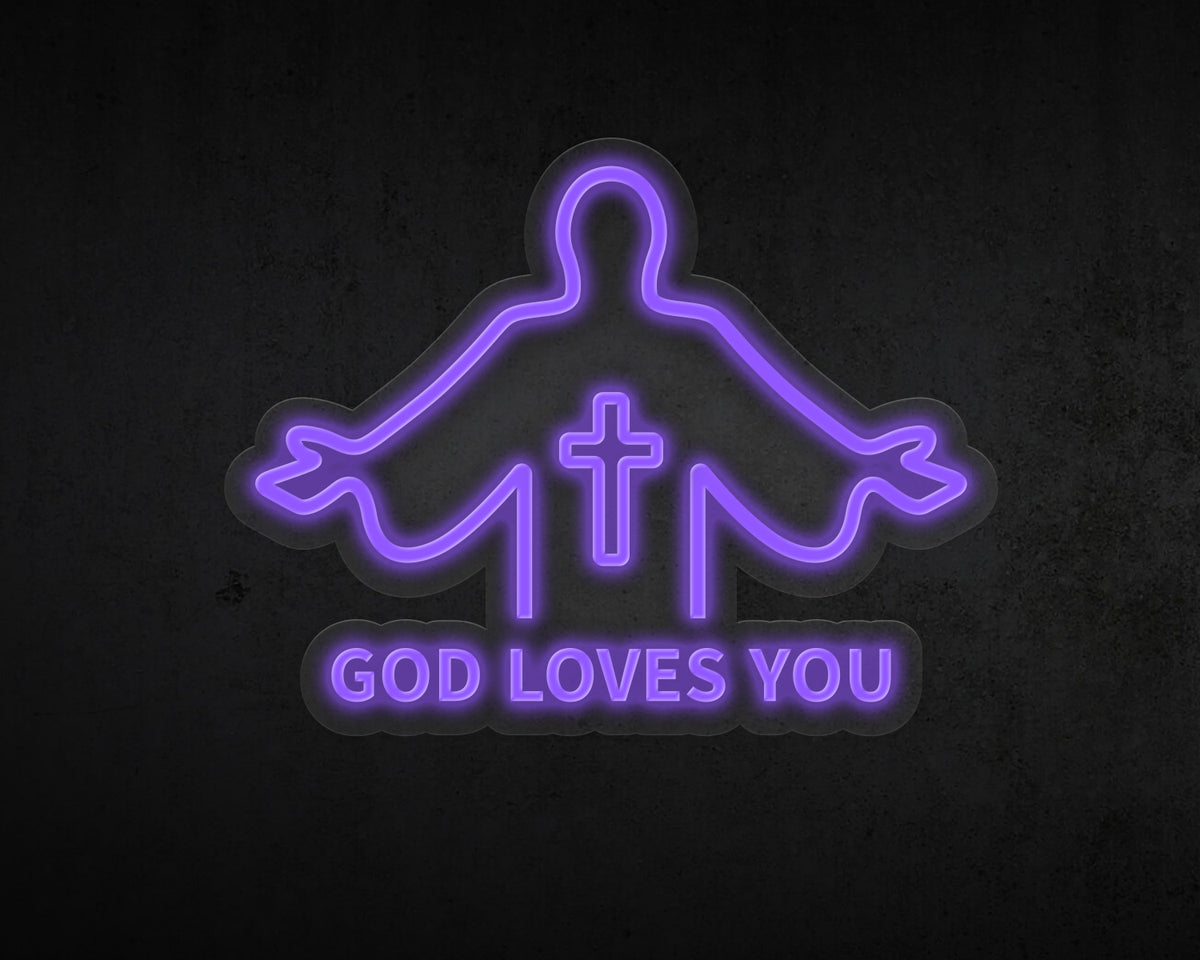 God Loves You Neon Sign