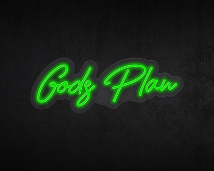 Gods Plan Neon Sign