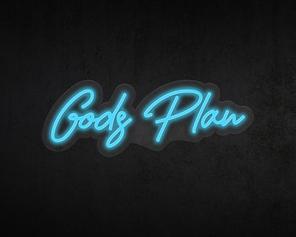 Gods Plan Neon Sign