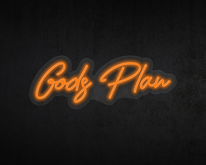 Gods Plan Neon Sign