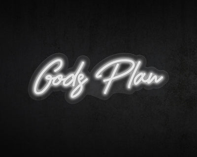Gods Plan Neon Sign