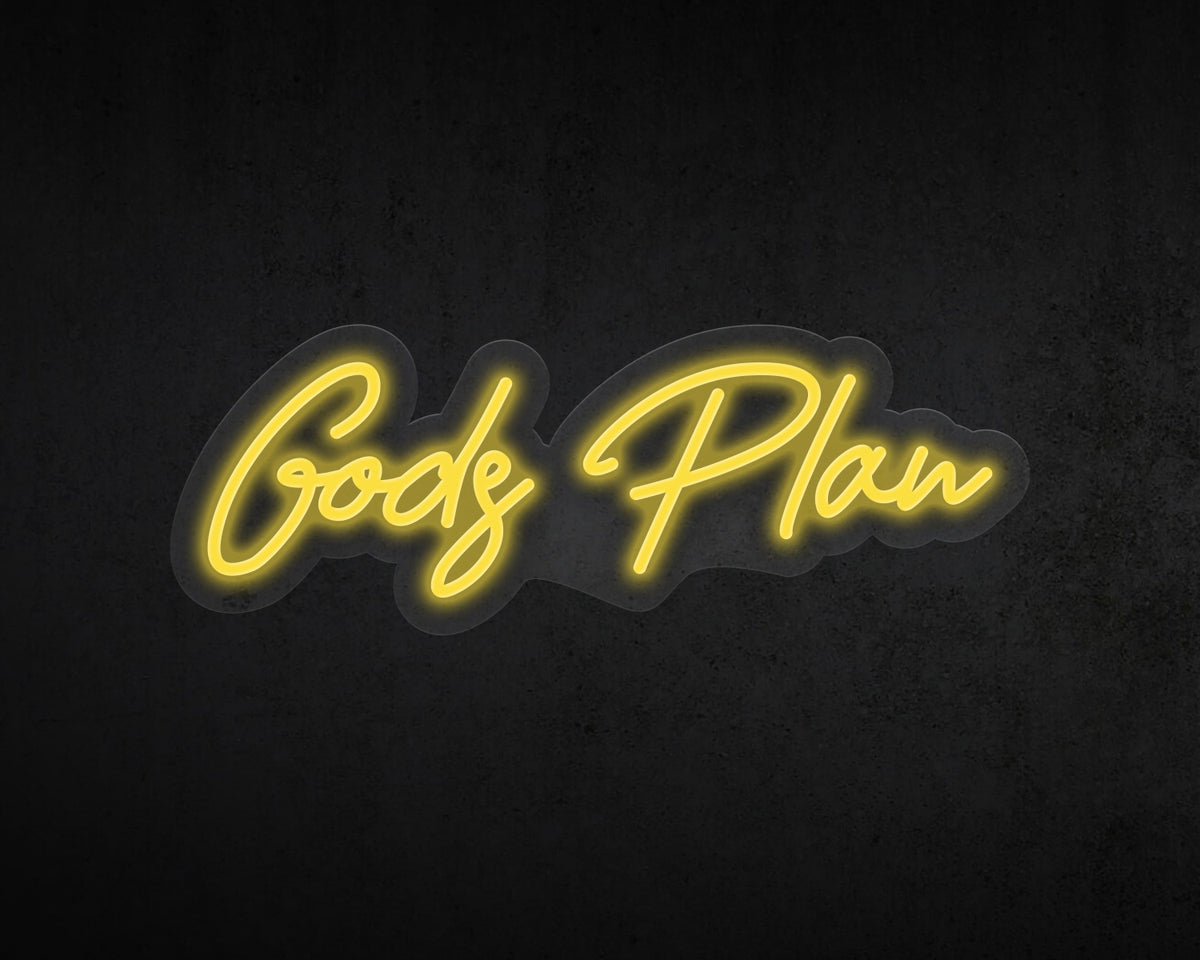 Gods Plan Neon Sign