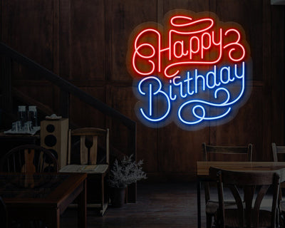Happy Birthday Neon Sign