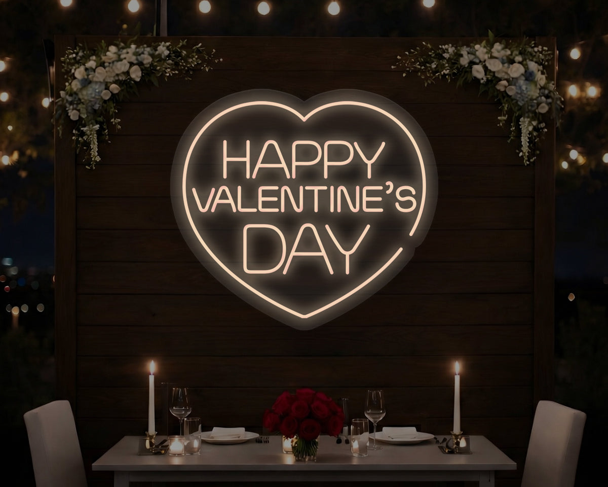 Happy Valentine's Day Neon Sign