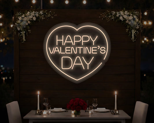 Happy Valentine's Day Neon Sign