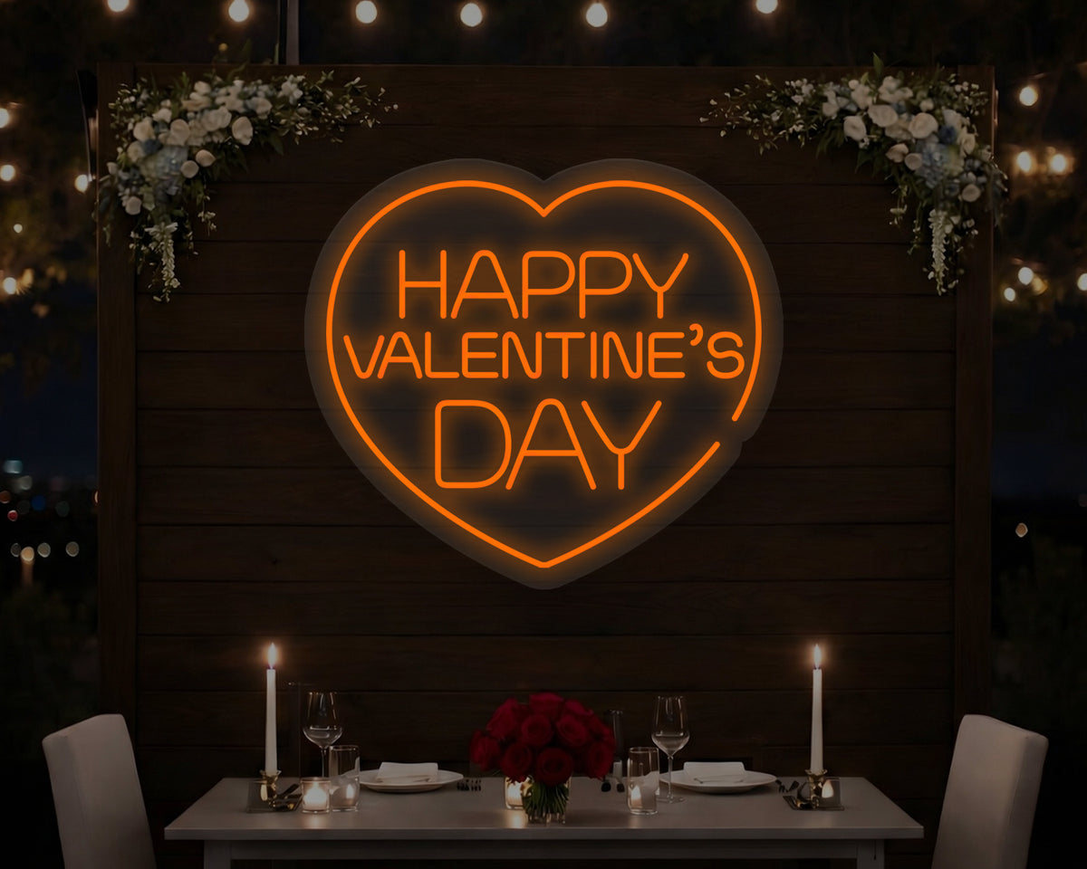 Happy Valentine's Day Neon Sign
