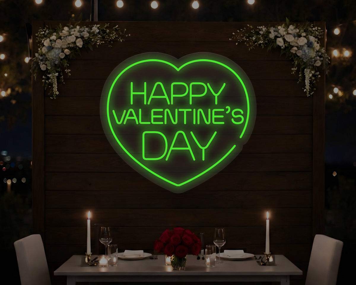 Happy Valentine's Day Neon Sign