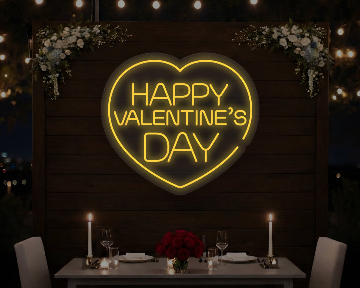 Happy Valentine's Day Neon Sign