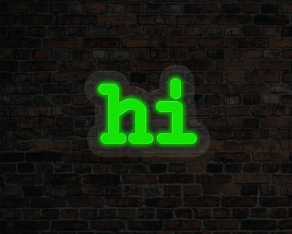 Hi Neon Sign