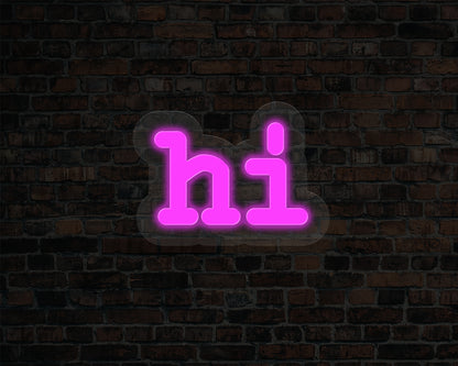 Hi Neon Sign