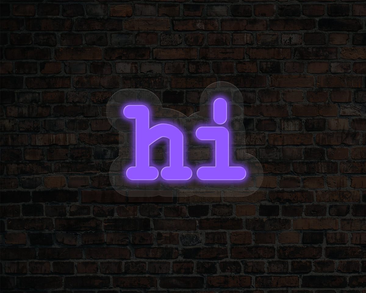 Hi Neon Sign