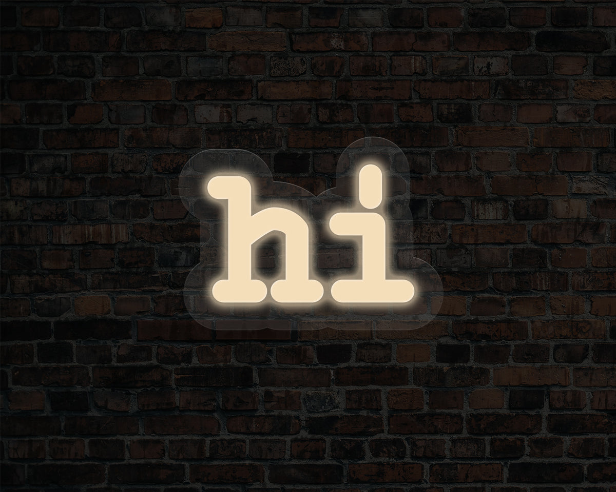 Hi Neon Sign