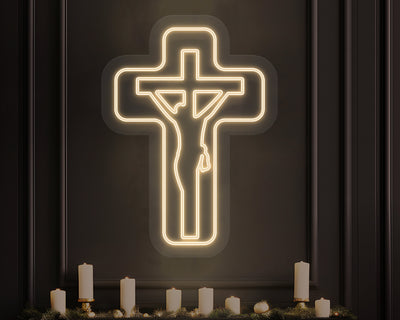 Jesus Cross Neon Sign