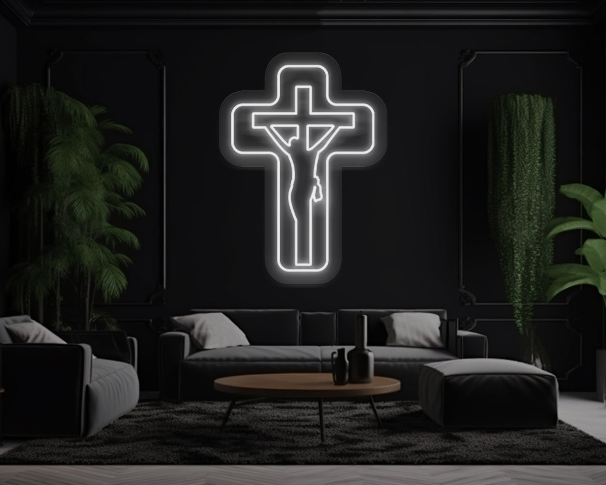 Jesus Cross Neon Sign
