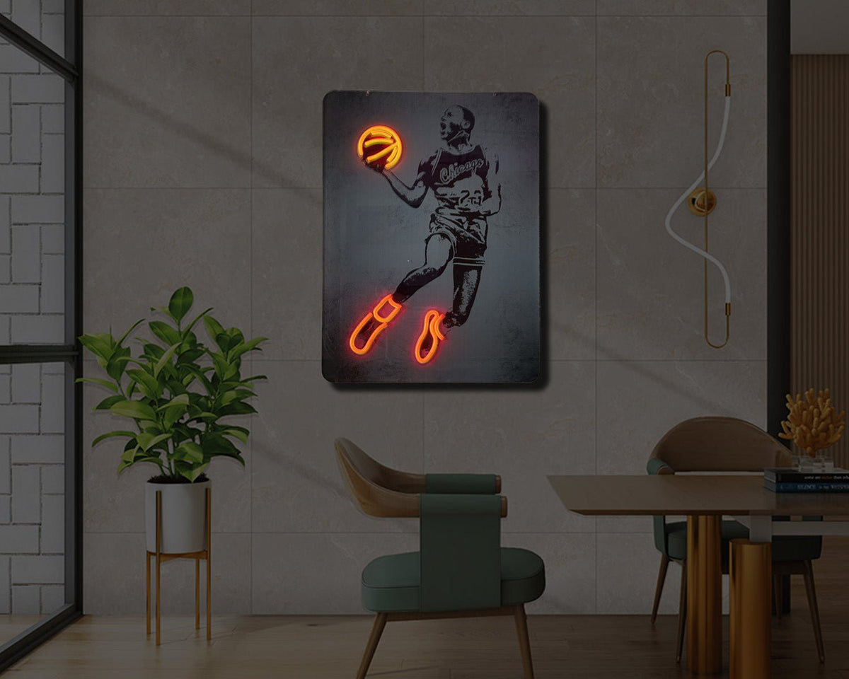 Michael Jordan UV Neon Sign